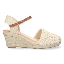 Sandalias de Cuña con Hebilla