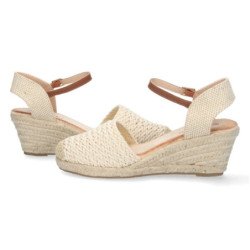 Sandalias de Cuña con Hebilla