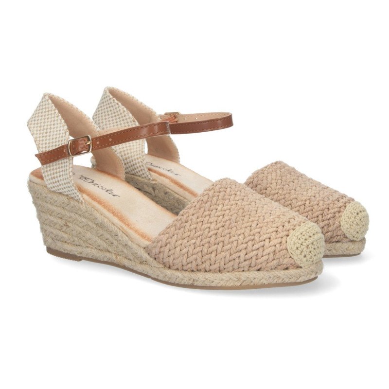 Sandalias de Cuña para Mujer Estilo Valenciana