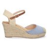Sandalias de Cuña con Yute y Hebilla
