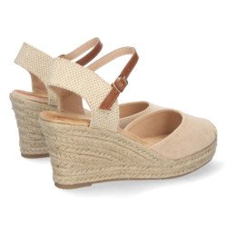 Sandalias de Cuña con Yute y Hebilla