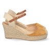 Sandalias de Cuña con Yute y Hebilla