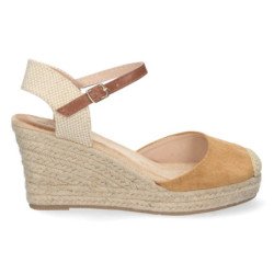Sandalias de Cuña con Yute y Hebilla