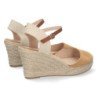 Sandalias de Cuña con Yute y Hebilla