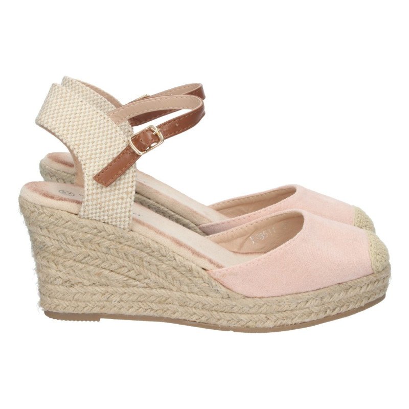 Sandalias de Cuña con Yute y Hebilla