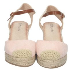Sandalias de Cuña con Yute y Hebilla