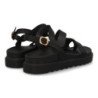 Sandalias de plataforma tiras mujer color negro AG-420