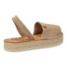 Sandalias planas en yute de mujer color beige MT-113