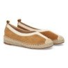 Alpargatas en yute planas de mujer color camel TF2907