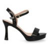 Sandalias de tacón medio fiesta de mujer color negro W18-178