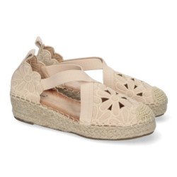 Sandalias planas en yute para mujer LLI-03
