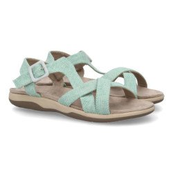 Sandalias planas cómodas para mujer color azul VR5-1655