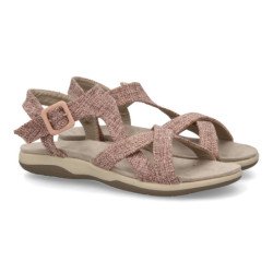Sandalias planas cómodas para mujer color lila VR5-1655