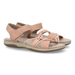 Sandalias planas cómodas para mujer color nude VR5-1657