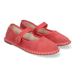 Alpargata veneciana estilo merceditas para mujer color rojo YSD